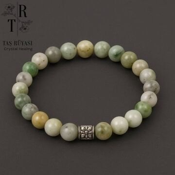 Afrika Yeşimi Bileklik 8 mm – Doğaltaş Denge ve Koruma Bilekliği