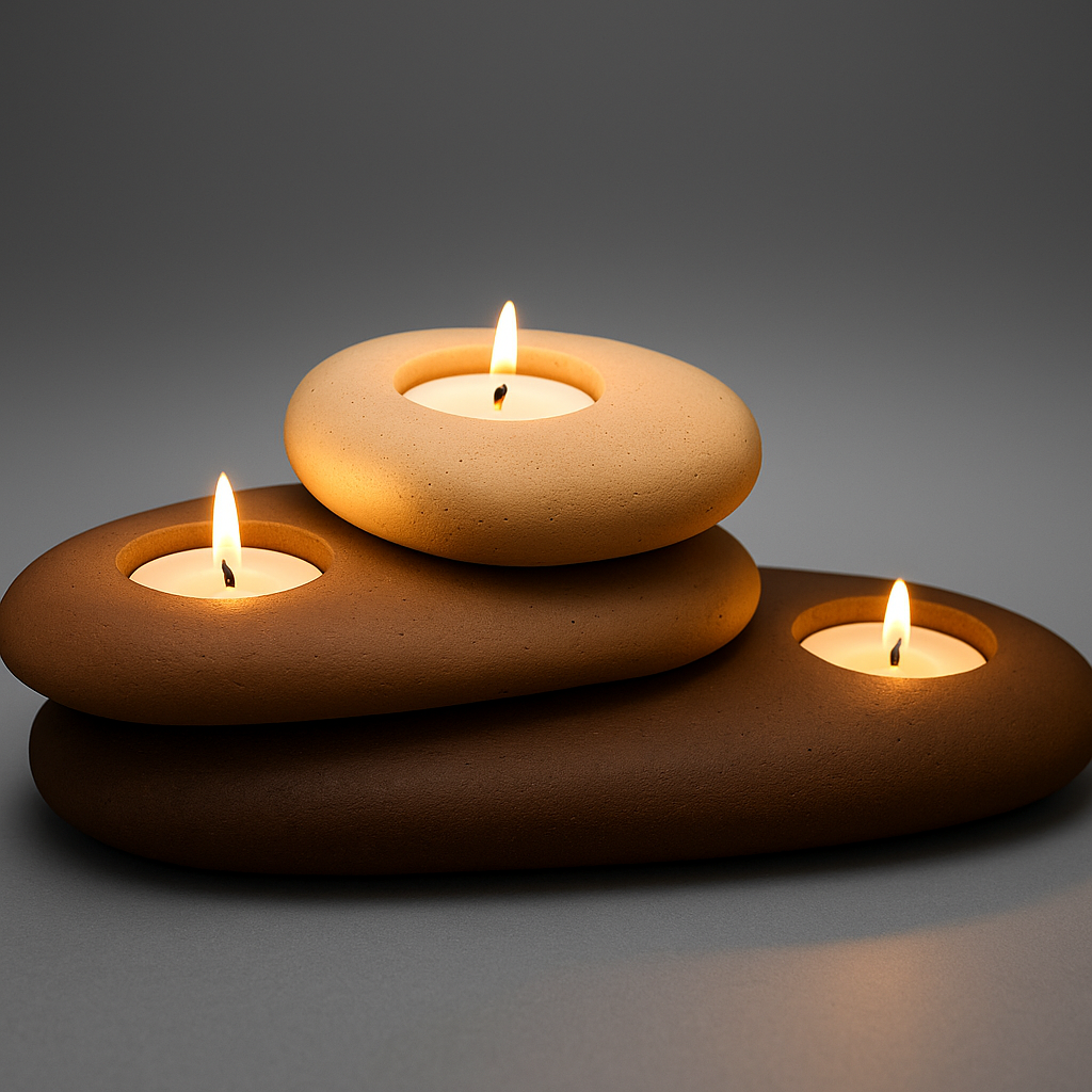 Zen Tealight Mumluk Seti