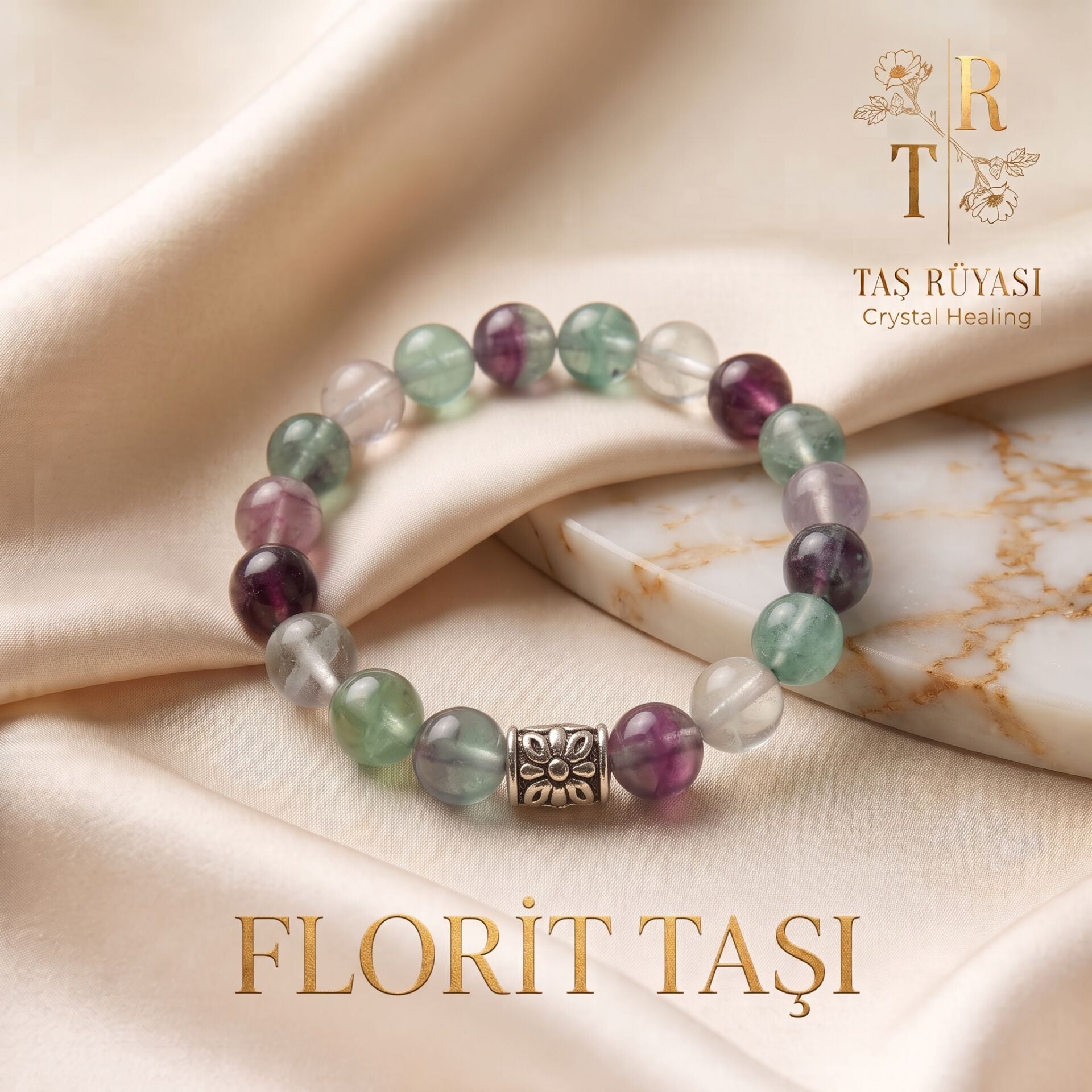 Florit Taşı Bileklik 8 Mm