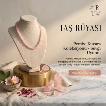 Pembe Kuvars Kolye
