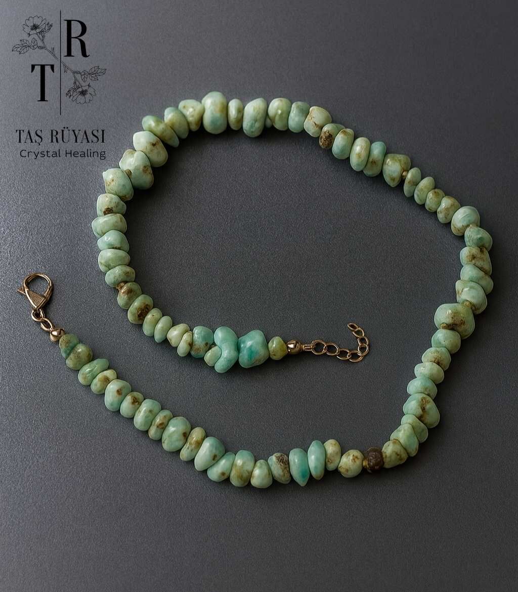 Larimar Kırıktaş Kolye | Duyguları İfade Etme, Uyumlanma