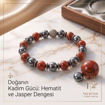 Hematit Jasper Bileklik 8 Mm