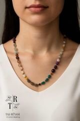 7 Farklı Taştan Oluşan Nazar Kolyesi