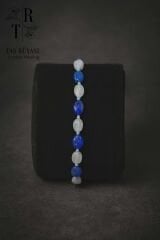 Kalsedon Apatit Örme Bileklik