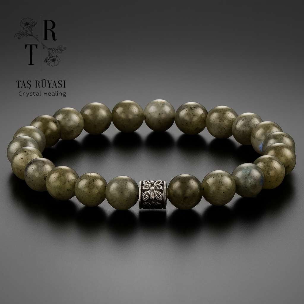 Labradorit Bileklik 8 mm | Aura Dengeleme