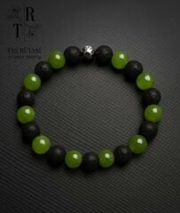 Kanada Yeşim Taşı Lav Taşı Bileklik 8 Mm