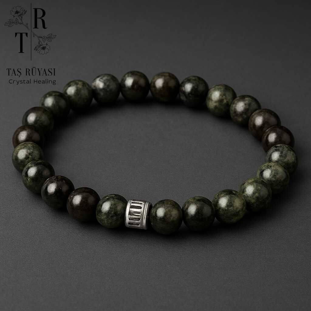 Kanbaba Jasper Doğal Taş Bileklik 8 Mm