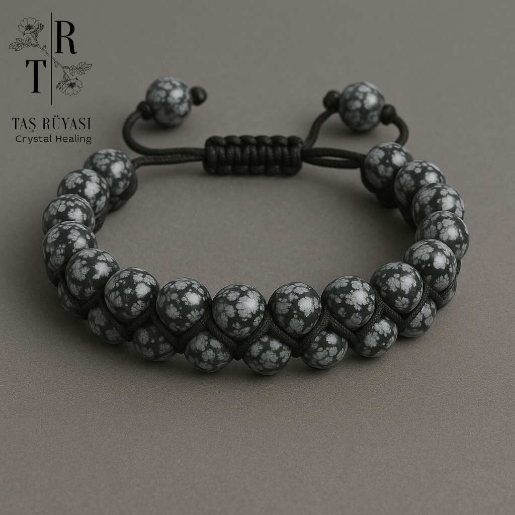 Kartanesi Obsidyen Örme Bileklik
