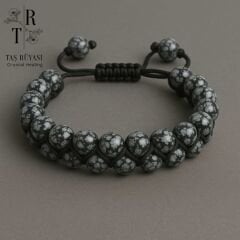 Kartanesi Obsidyen Örme Bileklik