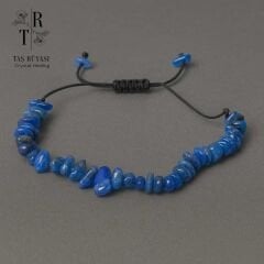 Kiyanit Kırık Taş Örme Bileklik