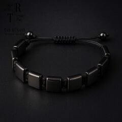 Kore Yeşim Taşı Örme Bileklik