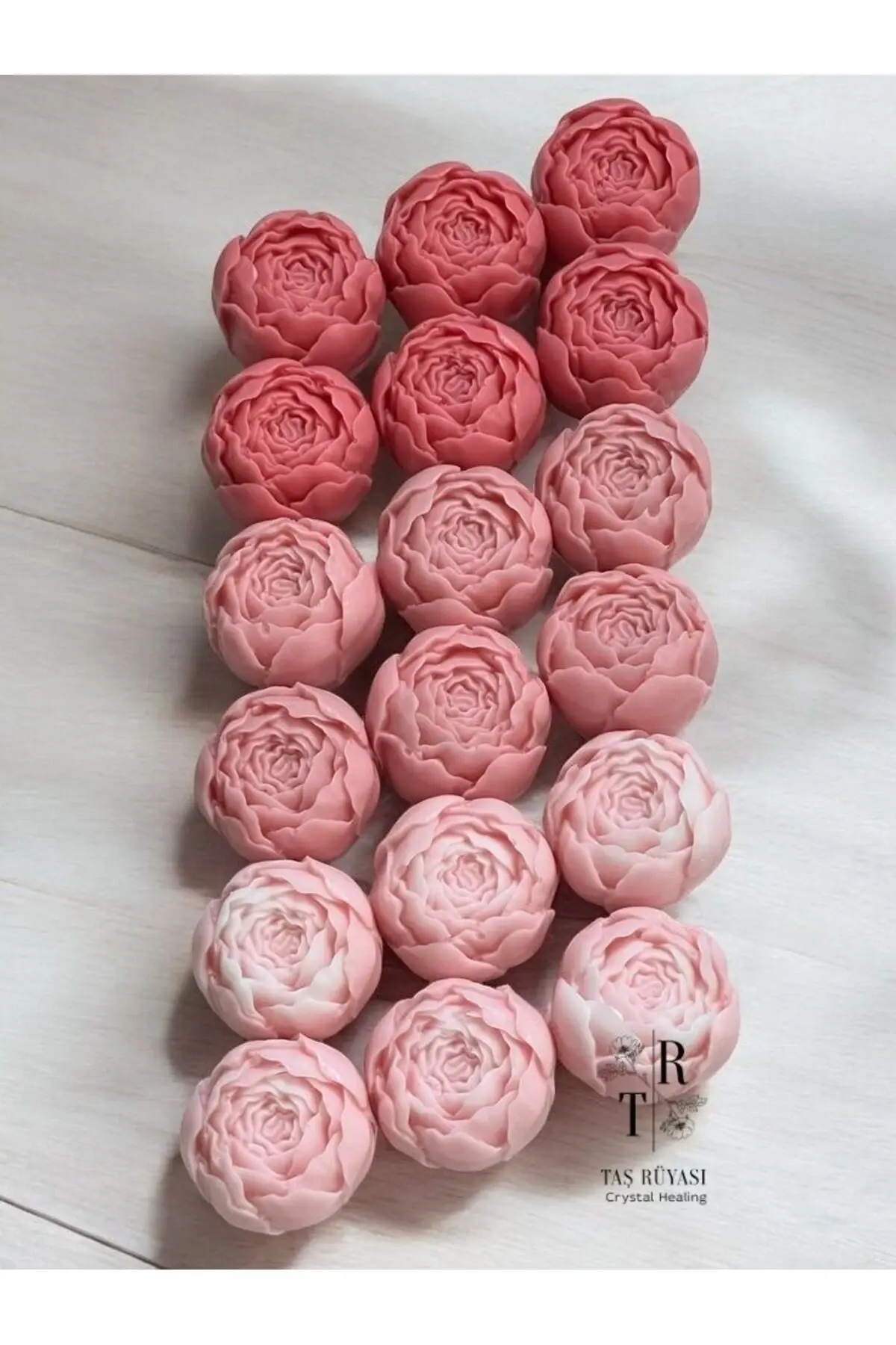 Küçük Şakayık  Fitilsiz Mum 25 Adet