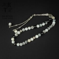 Turmalinli Rutil Kuvars 33’lük Tesbih | Koruma, Arınma ve Üst Enerji Frekansı