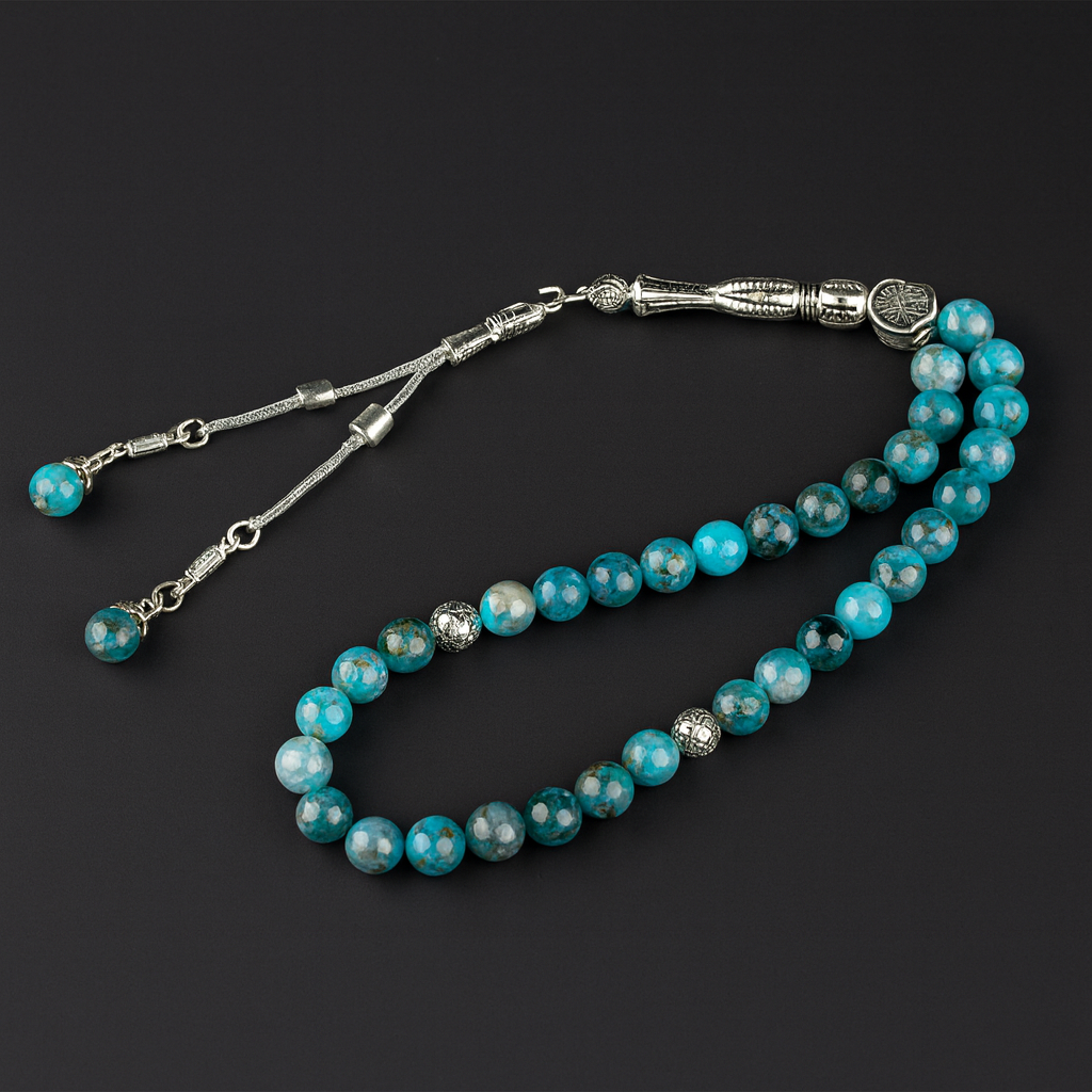 Apatit Taşı 33’lük Tesbih 8 mm | İçsel Netlik • Zihinsel Açılım • Dönüşüm Enerjisi