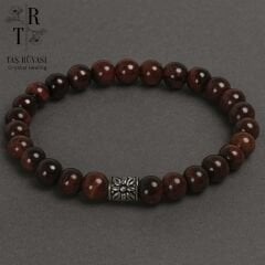 Kırmızı Kaplangözü Bileklik 8 Mm | Ceraret, Özgüven, Nazar