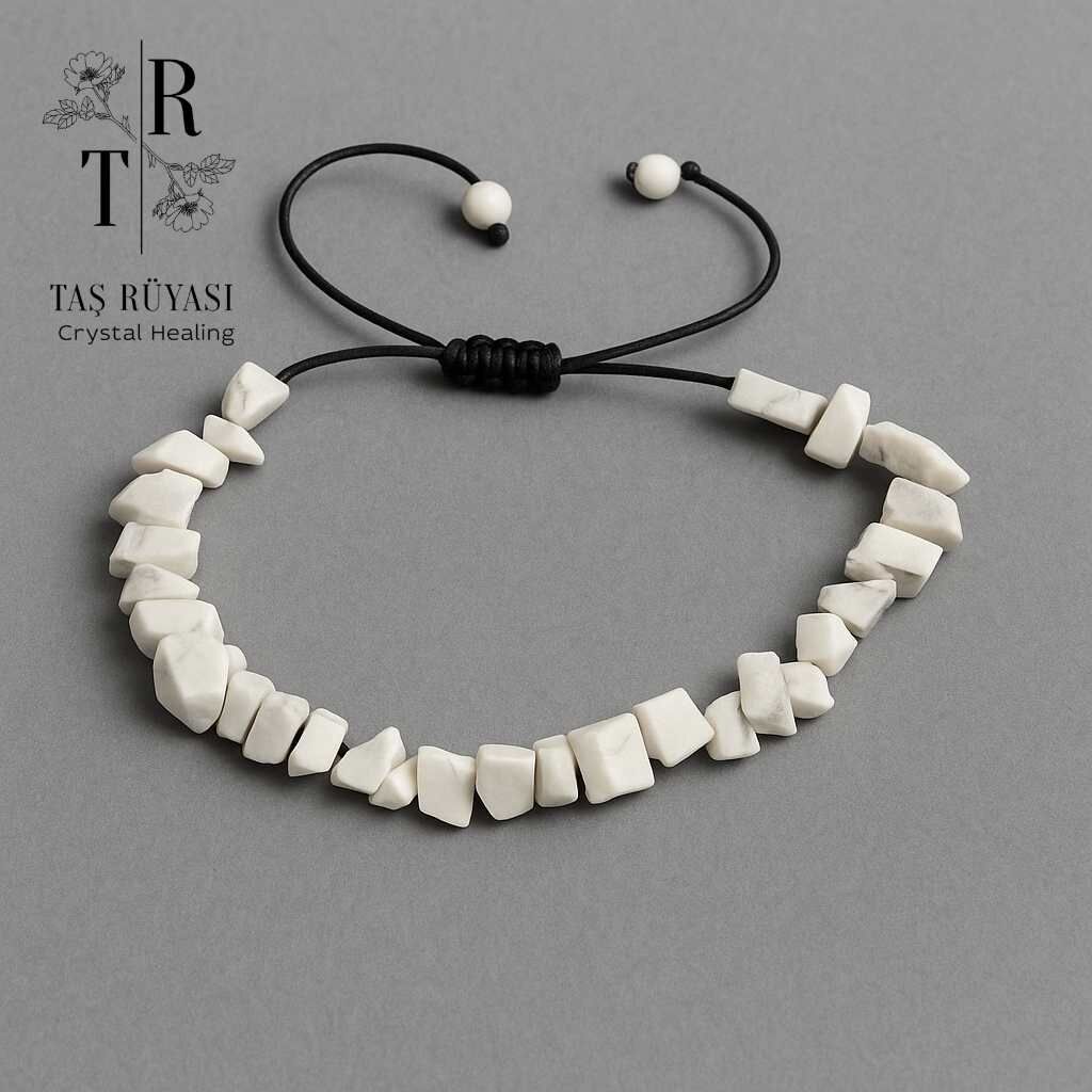 Kırık Taş Havlit Örme Bileklik