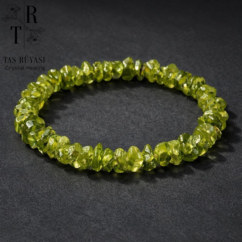 Kırık Zebercet Doğaltaş Bileklik | Kalp, Bolluk, Enerji Temizliği ve Yenilenme Taşı