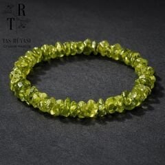 Kırık Zebercet Doğaltaş Bileklik | Kalp, Bolluk, Enerji Temizliği ve Yenilenme Taşı