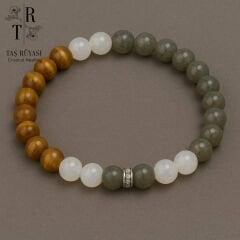 Labradorit Kaplangözü Aytaşı Bileklik 8mm