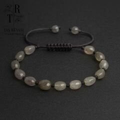 Amorf Labradorit Örme Bileklik