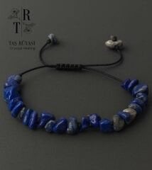 Lapis Lazuli Kırk Taş Örme Bileklik