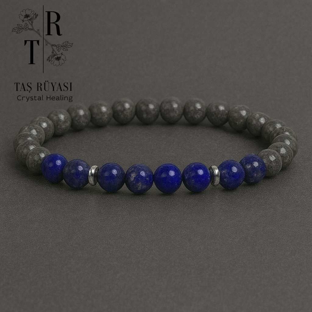 Lapis Lazuli Labradorit Bileklik 8 Mm