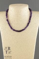 Ametist Kırık Taş Kolye | Doğal Taş Enerjili Zarif Takı