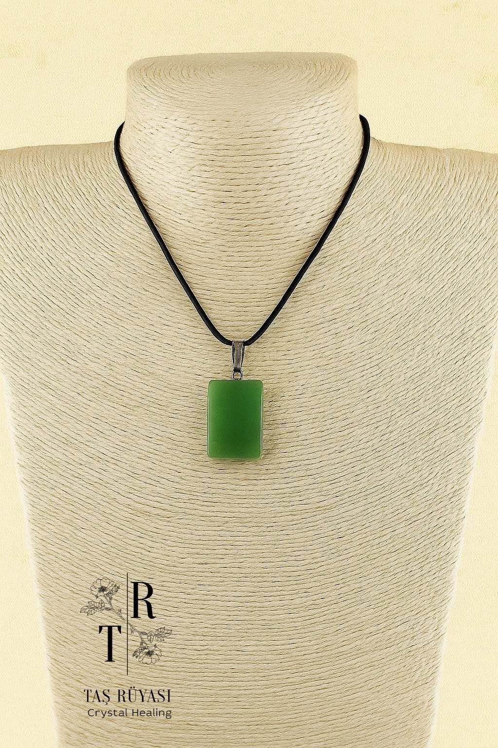 Aventurin Dikdörtgen Kolye Ucu
