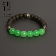 Mat Obsidyen Aventurin Bileklik