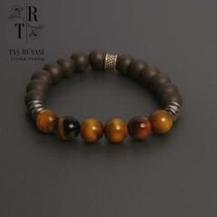 Mat Obsidyen Kaplangözü Bileklik 8 Mm