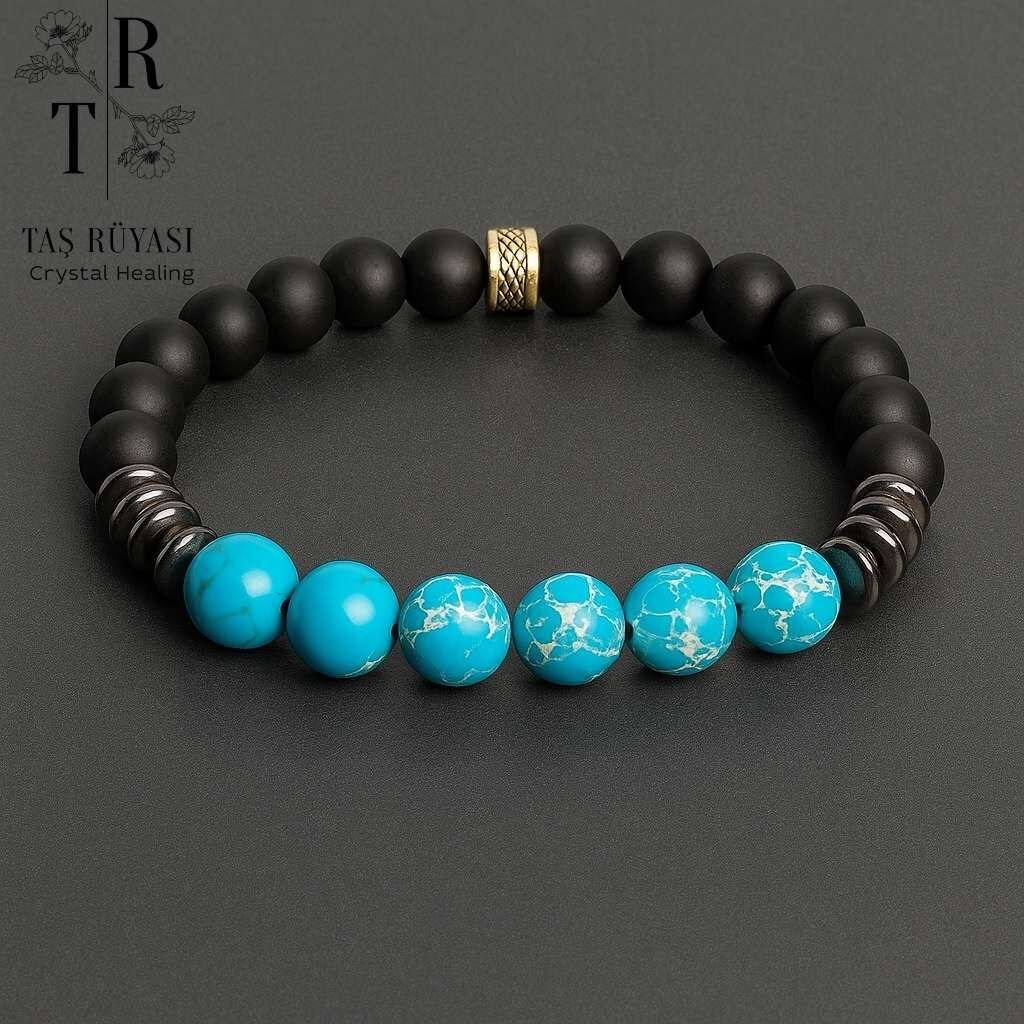 Mavi Varisit Obsidyen Bileklik | Zihinsel Sakinlik, İç Huzur