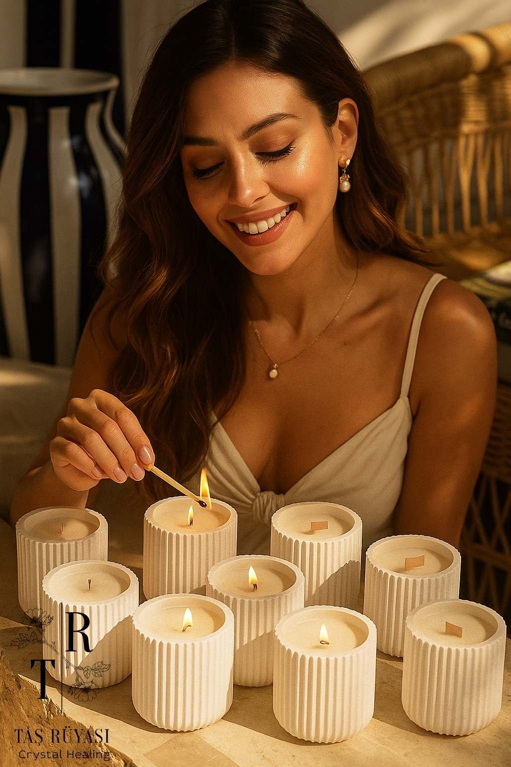 Parafin Mumlu Beton Mumluk | Minimal & Modern Tasarım