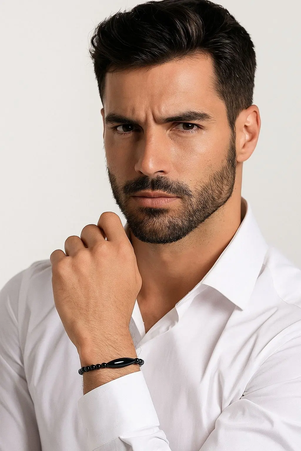 Oniks Örme Bileklik | Kök Çakra Koruma Enerjisi