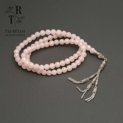 Pembe Kuvars 99'luk Dua Tesbihi  6mm