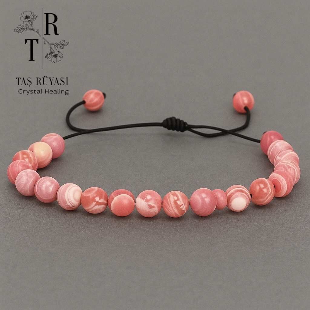 Rodokrozit Örme Bileklik | Huzur, Denge ve Kalp Enerjisi