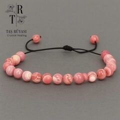 Rodokrozit Örme Bileklik | Huzur, Denge ve Kalp Enerjisi