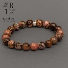 Rodonit Bileklik 8mm | Sevgi, Şefkat ve Merhamet
