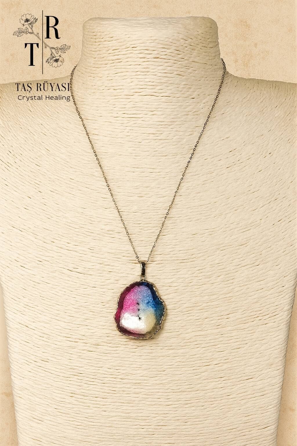 Aurora Kuvars Kolye Ucu | Aura Temizliği, Yüksek Frekans ve Ruhsal Koruma