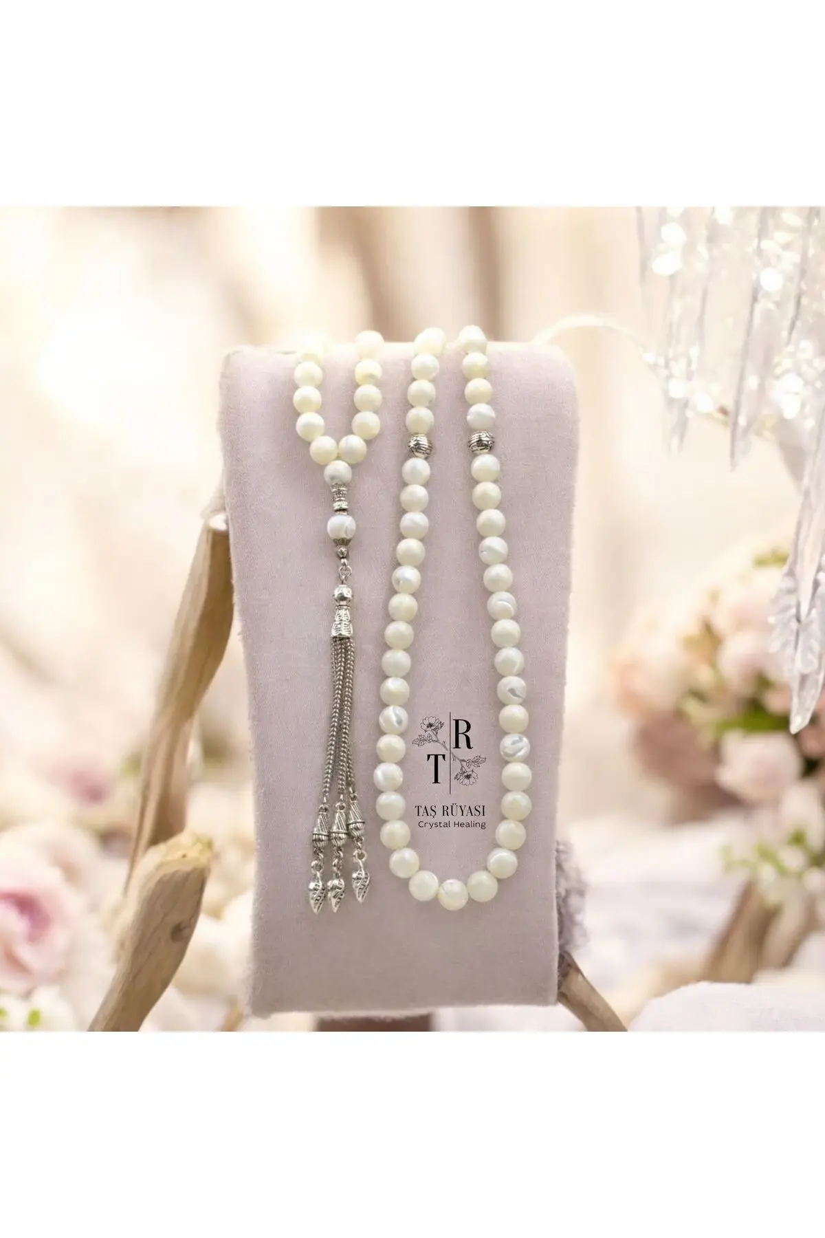 Sedef Taşı 99'luk Dua Tesbihi 6 mm