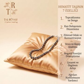 Hematit Taşı Kolye 6 mm