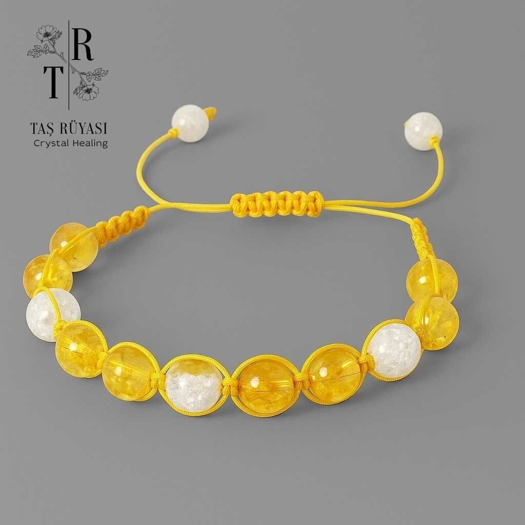 Sitirn Necef Taşı Örme Bileklik 8 Mm