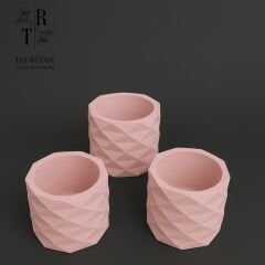 3'lü Beton Saksı