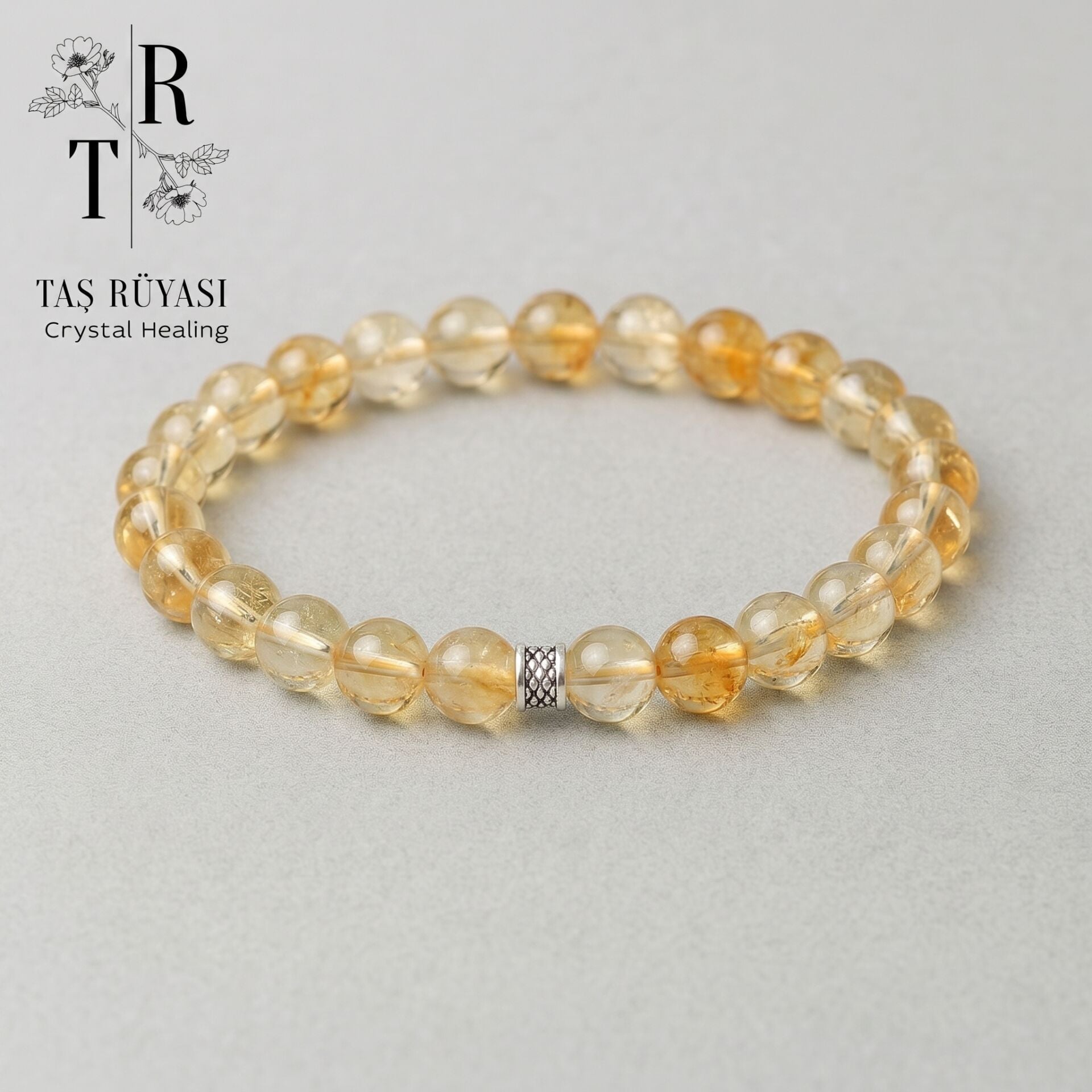 Sitrin Doğal Taş Bileklik | Bolluk Bereket Neşe