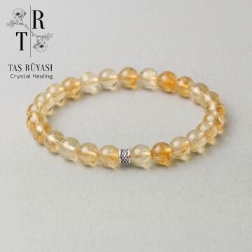 Sitrin Doğal Taş Bileklik | Bolluk Bereket Neşe
