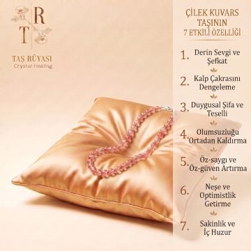 Çilek Kuvars Kolye 6 mm