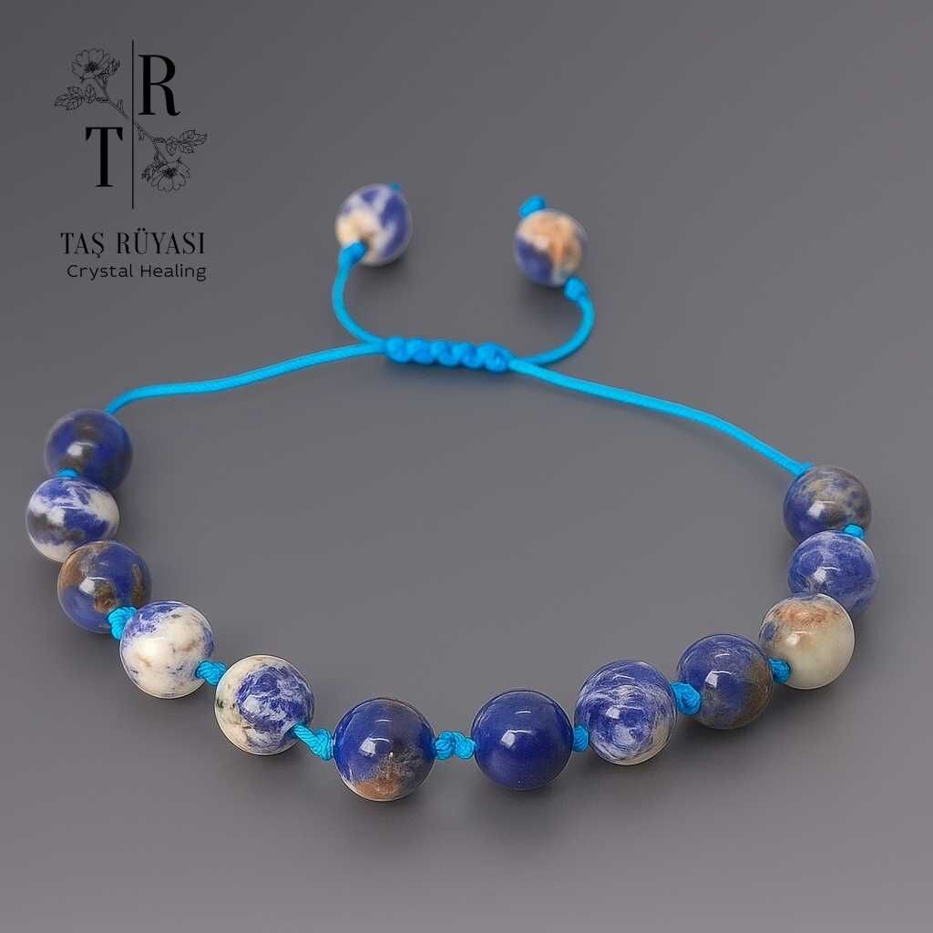 Sodalit Örme Bileklik 8 Mm