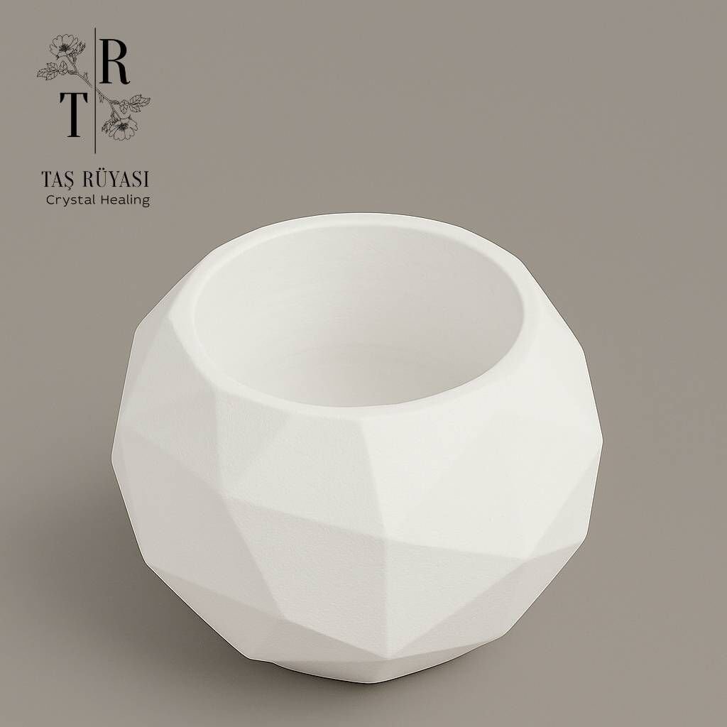 Beton Saksı | 5,5 cm Yetiştirme Saksısı Uyumlu | Farklı Renk Seçenekleri