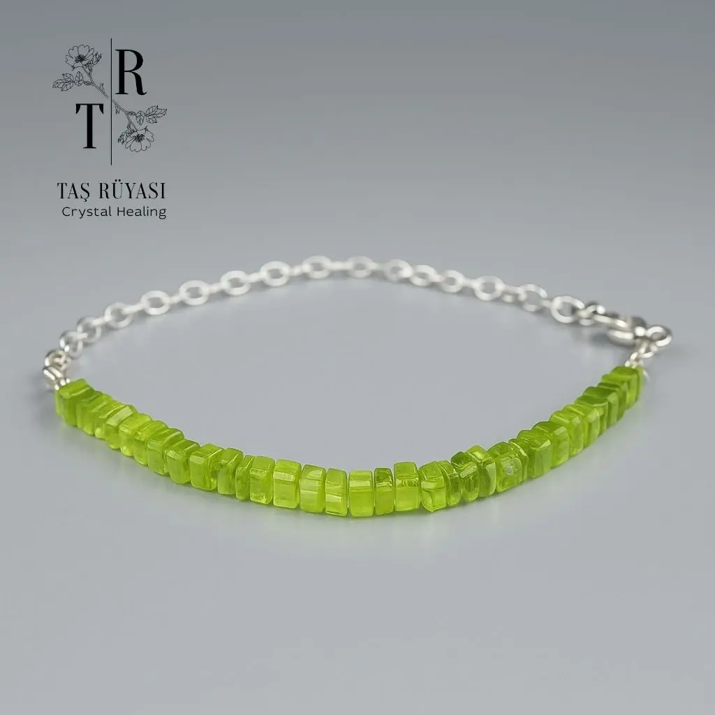 Doğaltaş Zebercet Taşı Kare Kesim Bileklik