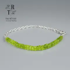 Doğaltaş Zebercet Taşı Kare Kesim Bileklik