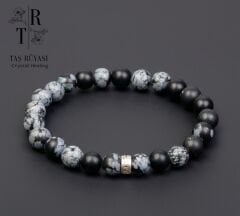 Kartanesi Obsidyen Doğal Taş Bileklik (8 mm)